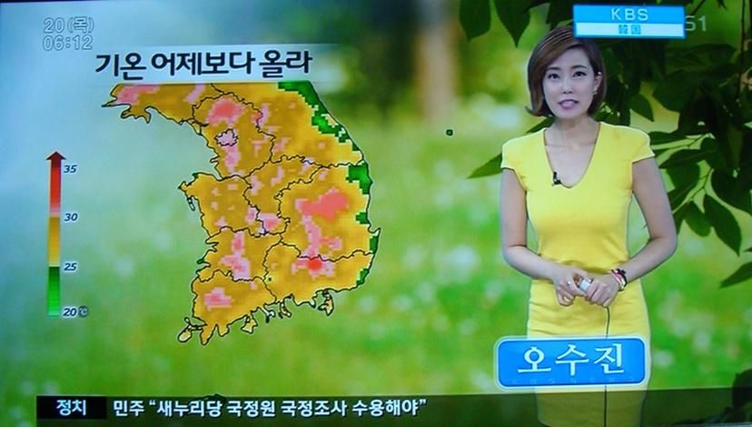 明天韩国的天气·····Wornderful