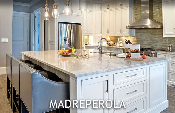 Madreperola Quartzite Countertop Island