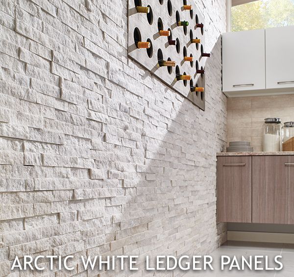 Accent Wall - Arctic White Ledger Panels