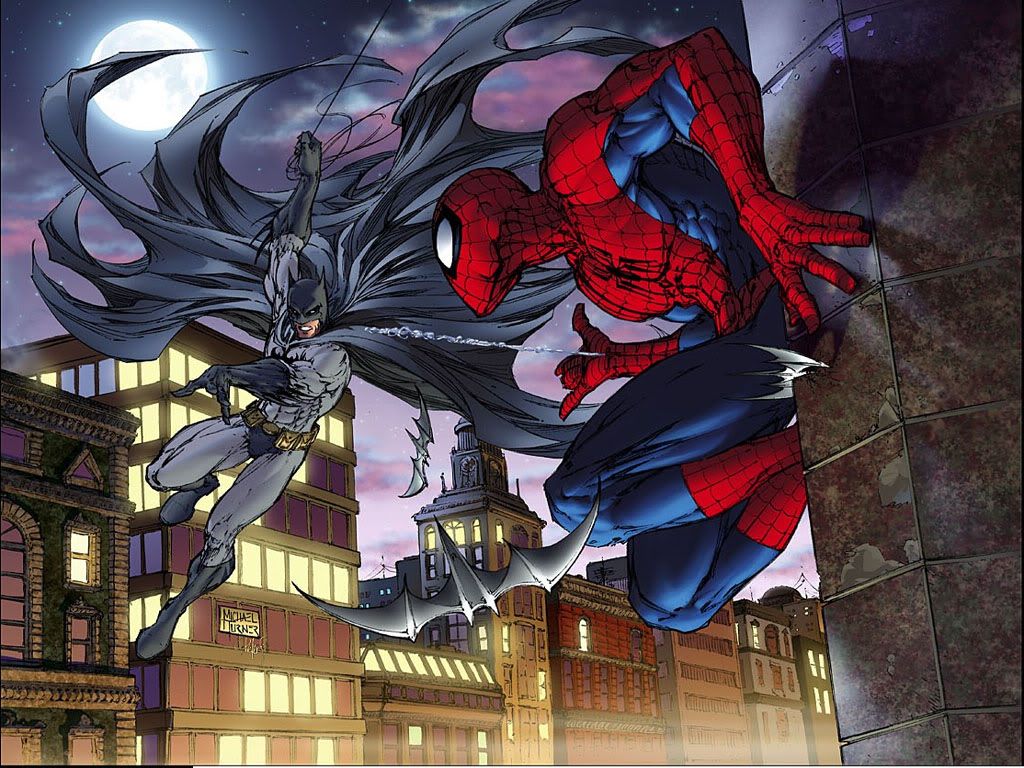 Michael Turner Batman vs Spider-Man