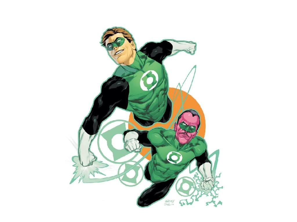 Green Lantern and Sinestro