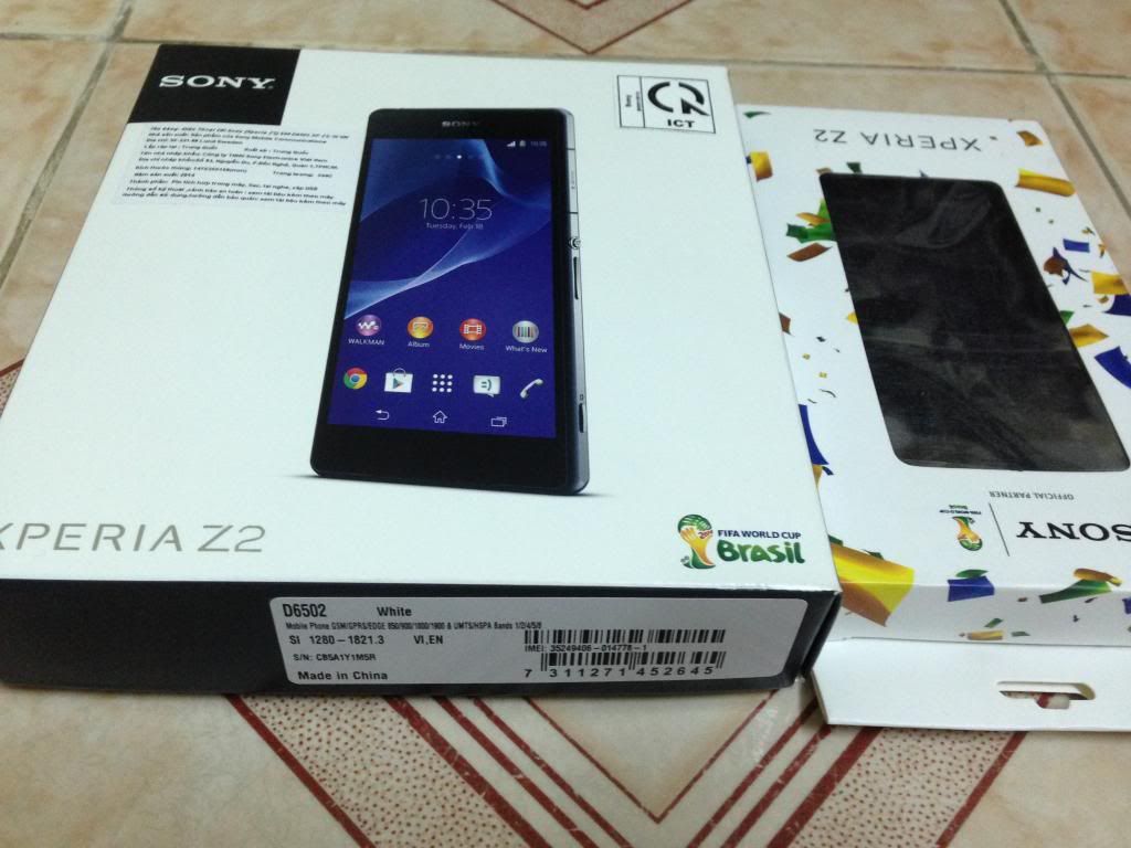 Sony Z2 white mới 100% hàng chính hãng SONY VN tặng kèm flipcover chính hãng