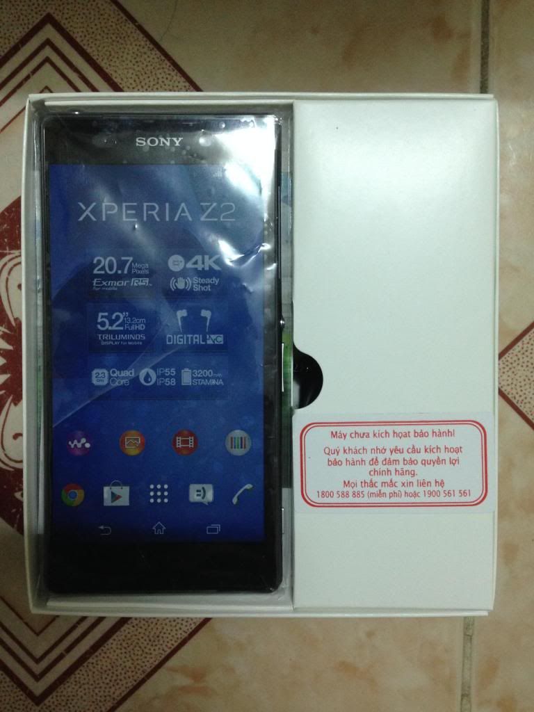 Cặp đôi hoàn hảo Sony Z2 black và HTC M8 Xám fullbox mới 100% chính hãng BH 12 tháng - 1