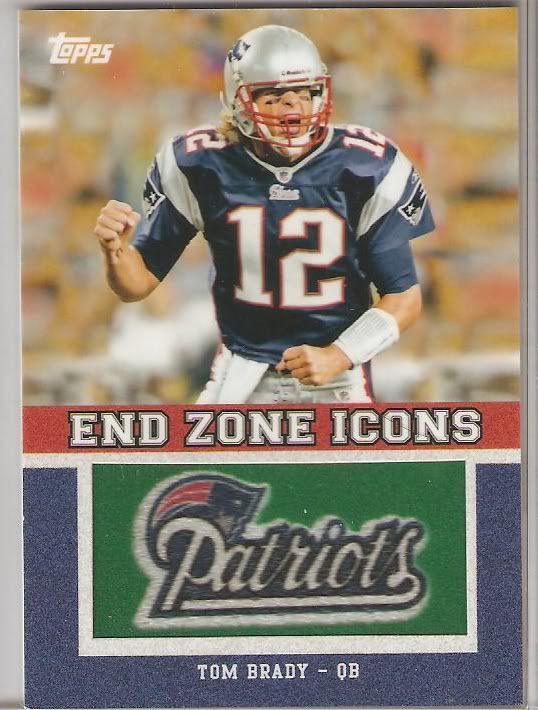Tom Brady Topps End Zone Icons