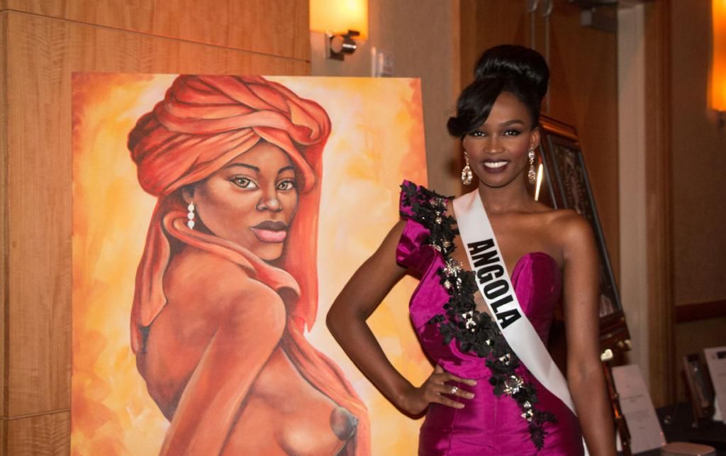Miss Universe 2014 National Gift Auction Angola Zuleica Wilson