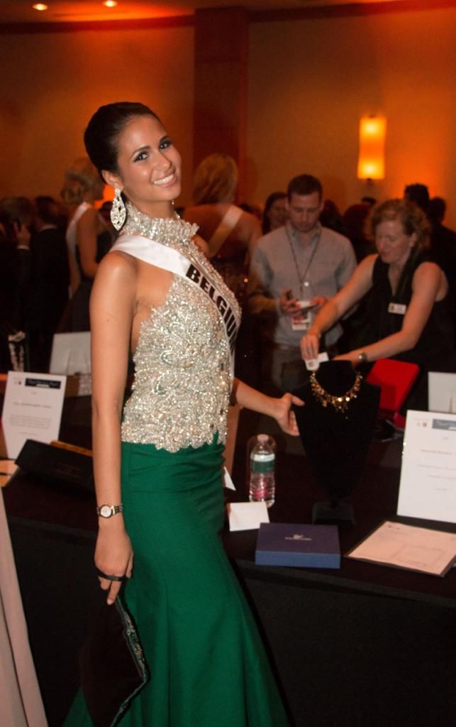 Miss Universe 2014 National Gift Auction Belgium Anissa Blondin
