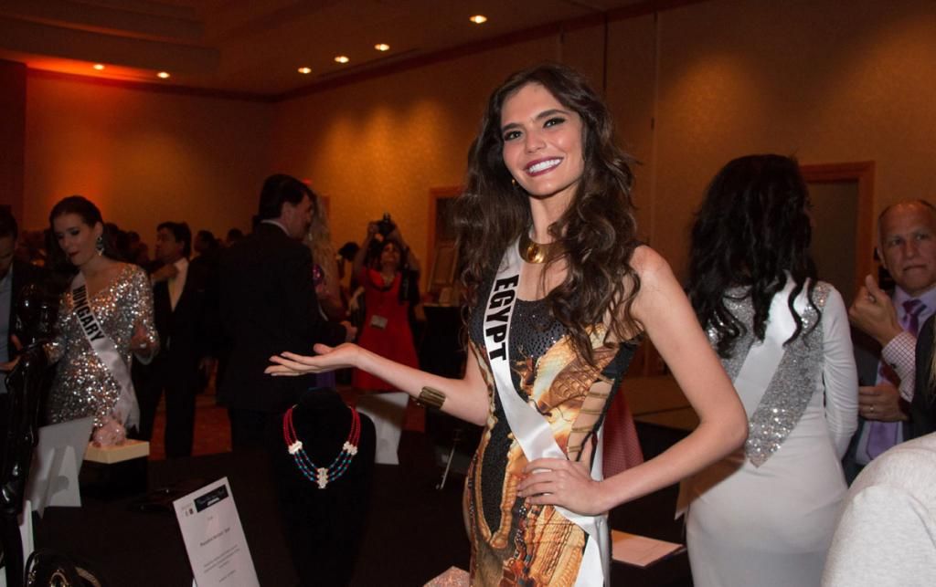 Miss Universe 2014 National Gift Auction Egypt Lara Debbane