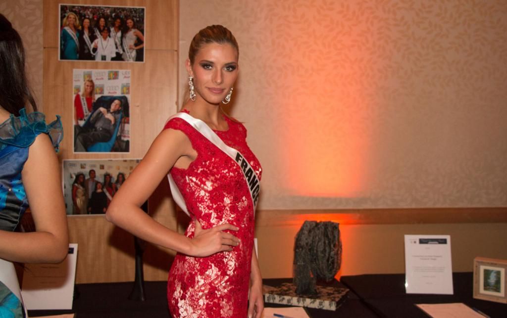 Miss Universe 2014 National Gift Auction France Camille Cerf