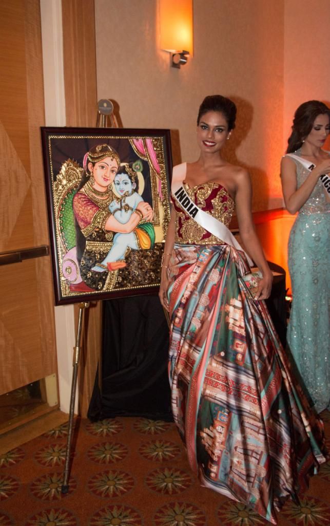 Miss Universe 2014 National Gift Auction India Noyonita Lodh