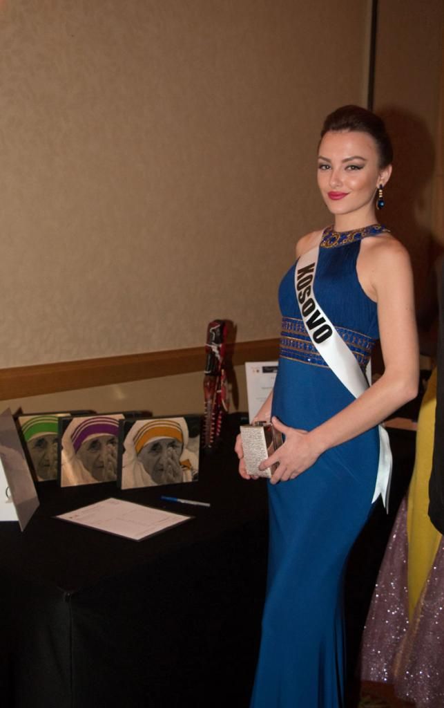 Miss Universe 2014 National Gift Auction Kosovo Artnesa Krasniqi