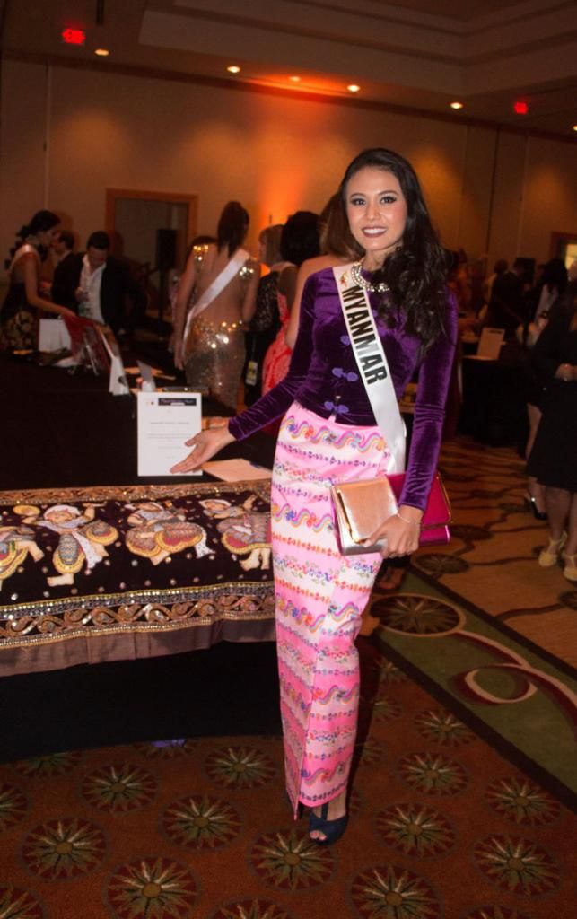 Miss Universe 2014 National Gift Auction Myanmar Sharr Htut Eaindra