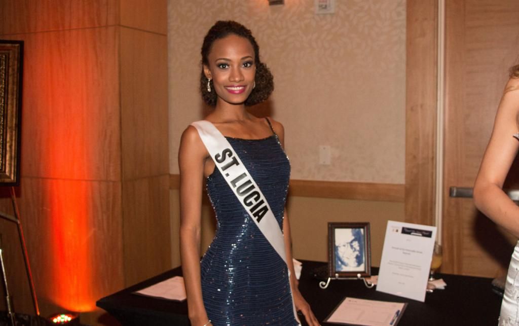 Miss Universe 2014 National Gift Auction Saint Lucia Roxanne Nicholas