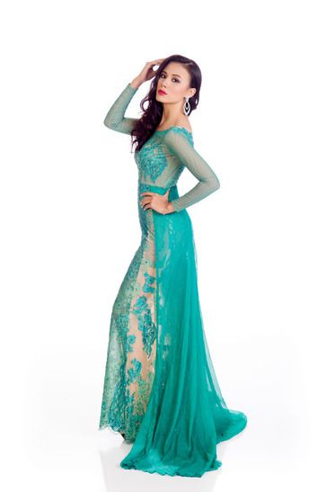 Miss Universe 2014 Evening Gown Portraits Myanmar Sharr Htut Eaindra