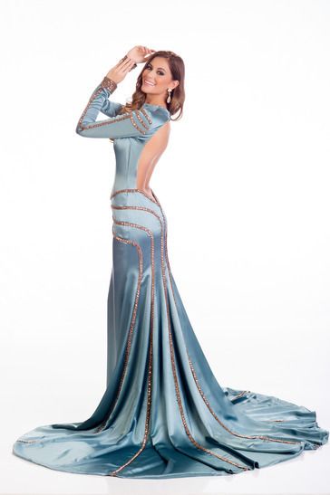 Miss Universe 2014 Evening Gown Portraits Spain Desirée Cordero