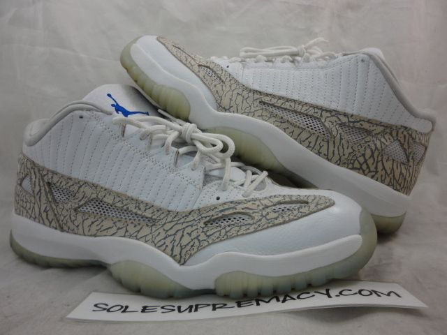 Nike Air Jordan XI 11 Retro Low WHITE COBALT ZEN GREY 13  