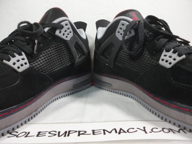 Nike AJF 4 IV Air Jordan Force 1 i vi xi BLACK RED 12.5  