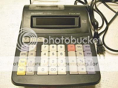 Sharp EL 1192BL 2 Color TaxBusiness/Printing Calculator  