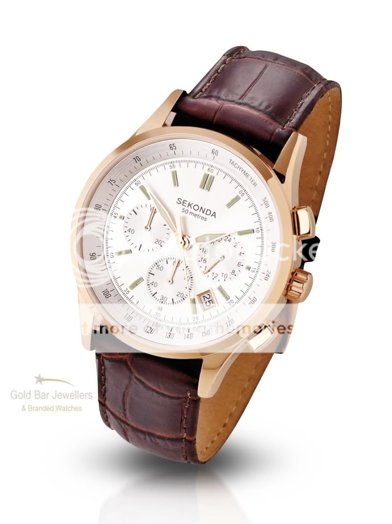 Gents Sekonda Watch Rose Chrono Model 3847 RRP £59 99