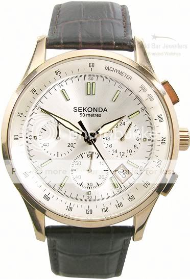 Gents Sekonda Watch Rose Chrono Model 3847 RRP £59 99