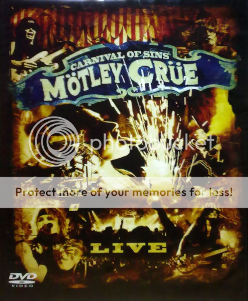 MOTLEY CRUE CARNAVAL OF SINGS MOTLEY CRUE LIVE DVD RARE LIMITED 
