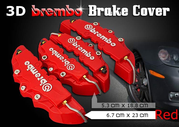 Red 3D Brembo Look Brake Caliper Cover for HOLDEN Commodore VT VX VR VP